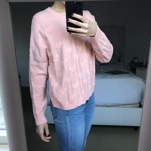 Topshop pint knitted heart jumper